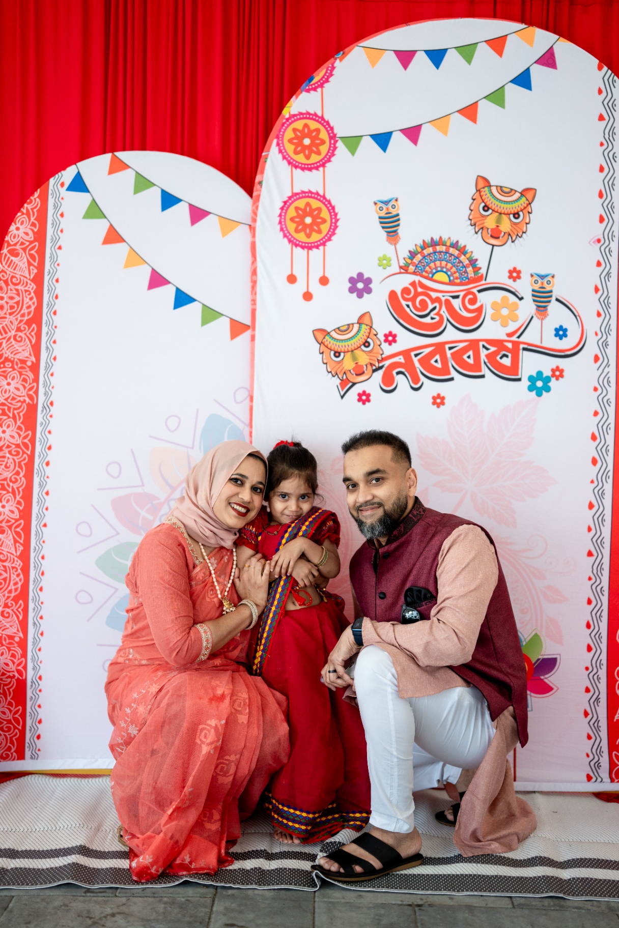 Faatiha with her parents