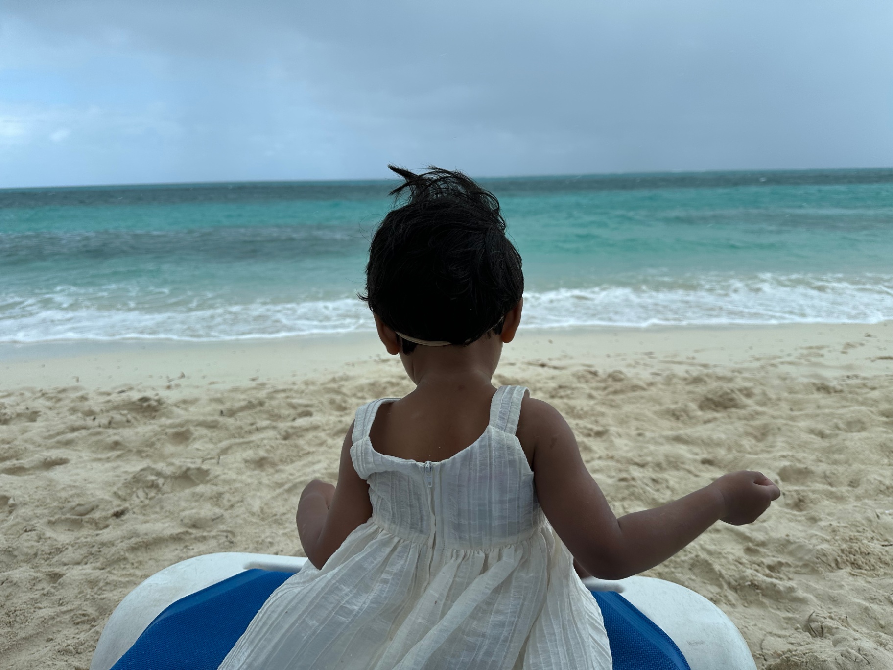 Faatiha at the beach watching the waves